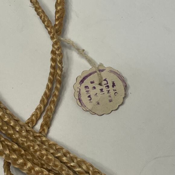 Vintage Bangladesh Hand-Made Macrame Plant Hanger 43” Boho Bohemian - Picture 7 of 8